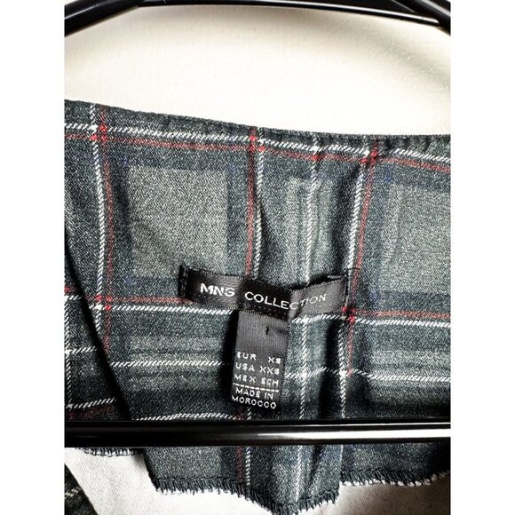 MNG Collection Plaid Dress Zipper Pocket Detail Womens shift Dress XXS Gray - Picture 4 of 5